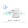 Silver Monkey Ładowarka GaN Smart Quadro 100W PD Biała - 1417250 - zdjęcie 4
